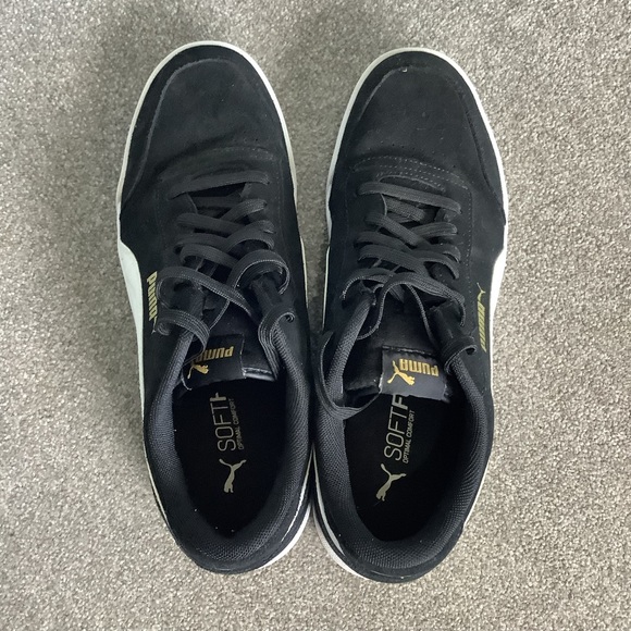 Men’s puma suede trainers size 11 black - Picture 4 of 5